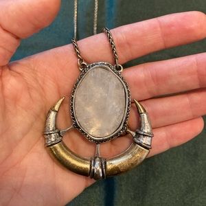 Lucky Brand crystal quartz western necklace